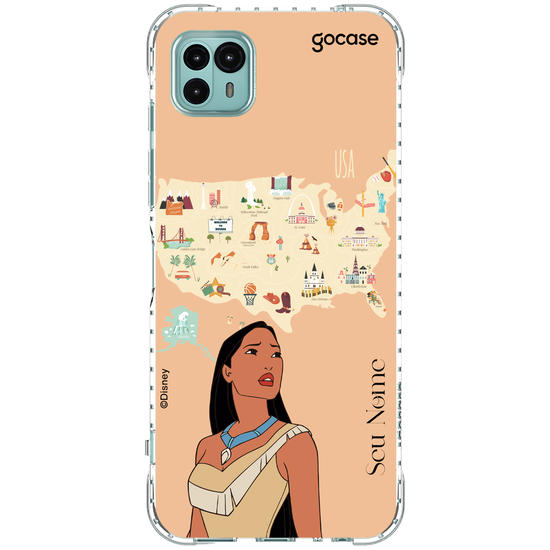 Capinha para celular Disney - Princesas - Pocahontas Map