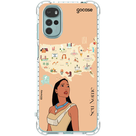 Capinha para celular Disney - Princesas - Pocahontas Map