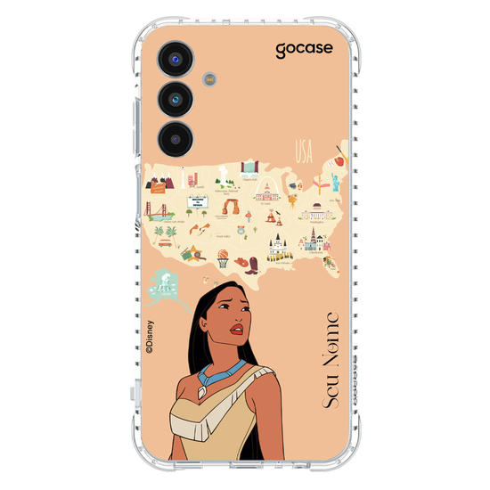 Capinha para celular Disney - Princesas - Pocahontas Map
