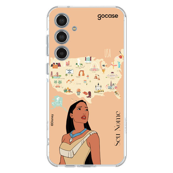 Capinha para celular Disney - Princesas - Pocahontas Map