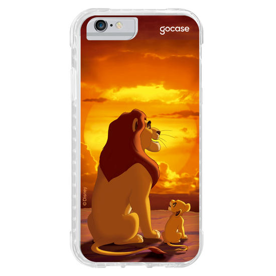 Capinha para celular Disney - Rei Leão - Mufasa e Simba