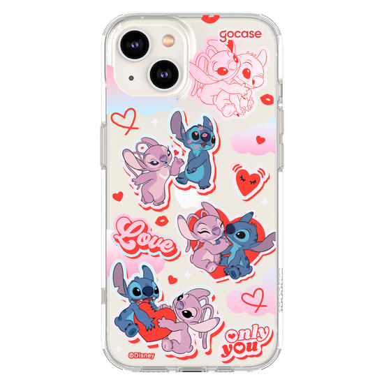 Capinha para celular  Stitch e Angel - My Lover
