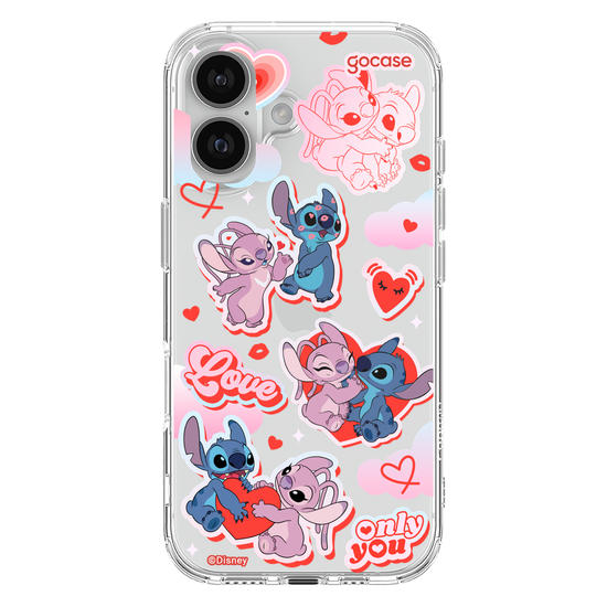 Capinha para celular  Stitch e Angel - My Lover