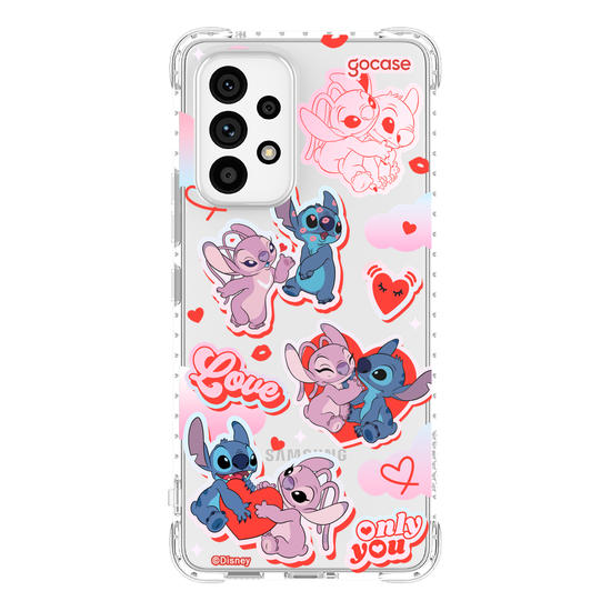 Capinha para celular  Stitch e Angel - My Lover
