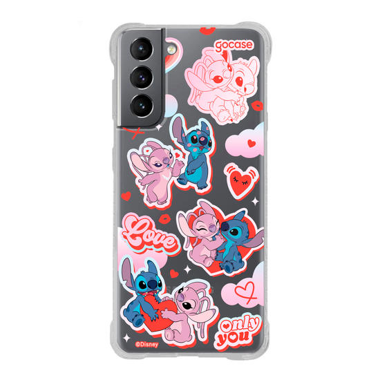 Capinha para celular  Stitch e Angel - My Lover