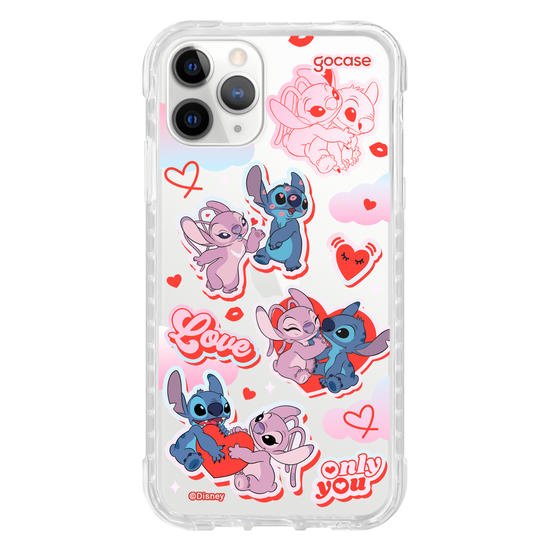 Capinha para celular  Stitch e Angel - My Lover