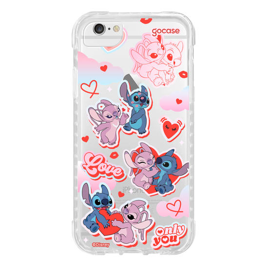 Capinha para celular  Stitch e Angel - My Lover