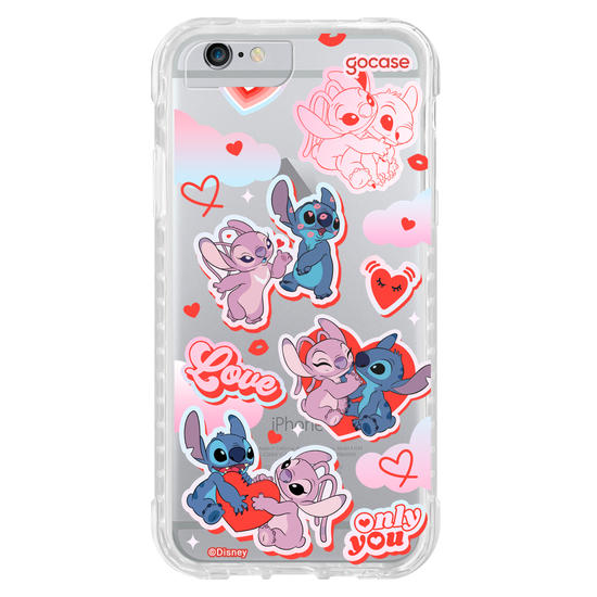 Capinha para celular  Stitch e Angel - My Lover