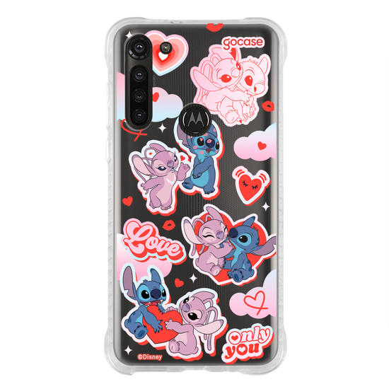Capinha para celular  Stitch e Angel - My Lover