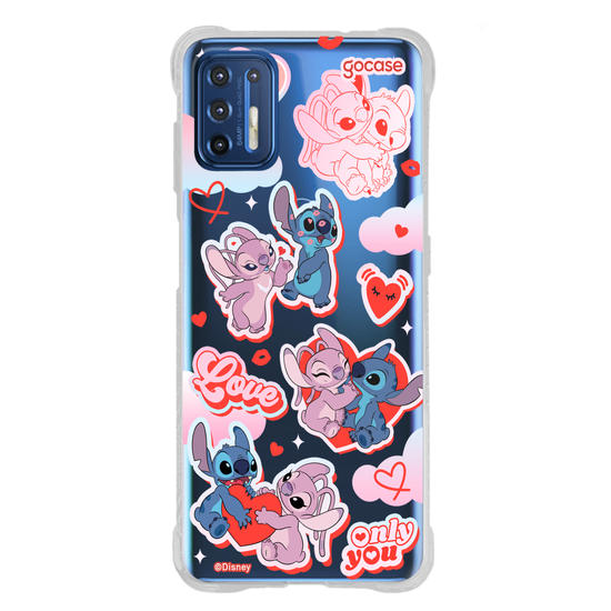 Capinha para celular  Stitch e Angel - My Lover