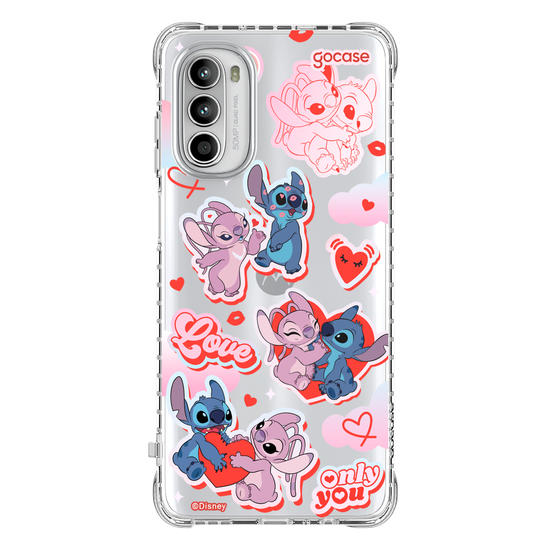 Capinha para celular  Stitch e Angel - My Lover