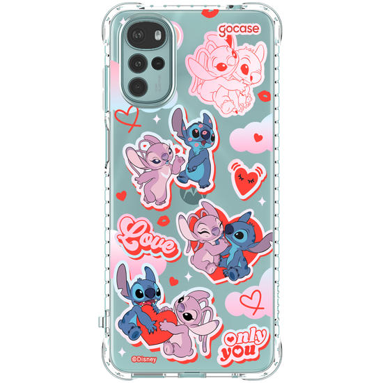 Capinha para celular  Stitch e Angel - My Lover