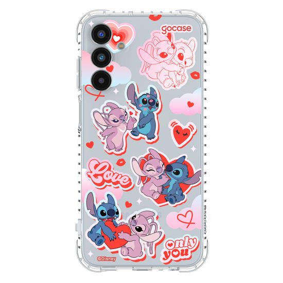 Capinha para celular  Stitch e Angel - My Lover