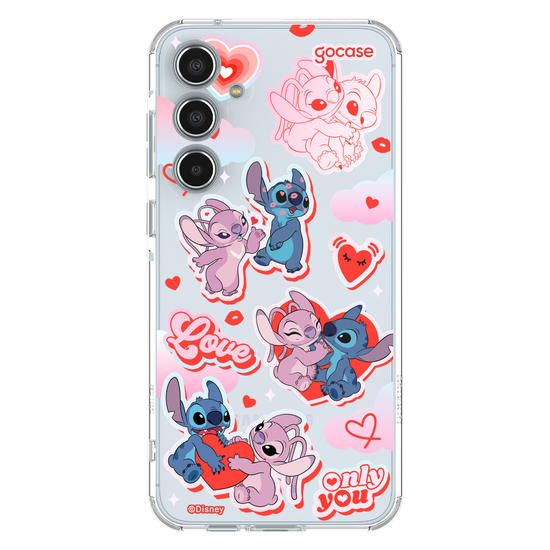 Capinha para celular  Stitch e Angel - My Lover