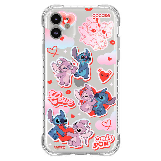 Capinha para celular  Stitch e Angel - My Lover