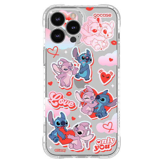 Capinha para celular  Stitch e Angel - My Lover