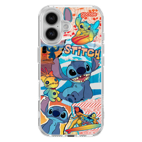 Capinha para celular Lilo & Stitch - Colagem do Stitch