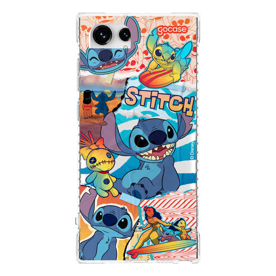Capinha para celular Lilo & Stitch - Colagem do Stitch