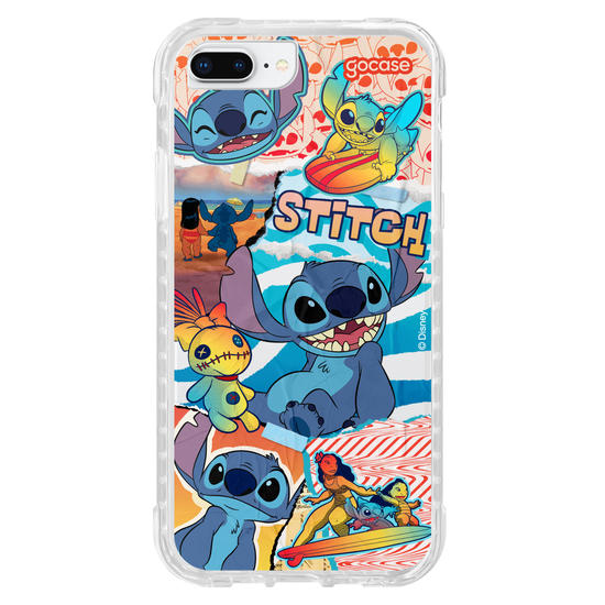 Capinha para celular Lilo & Stitch - Colagem do Stitch