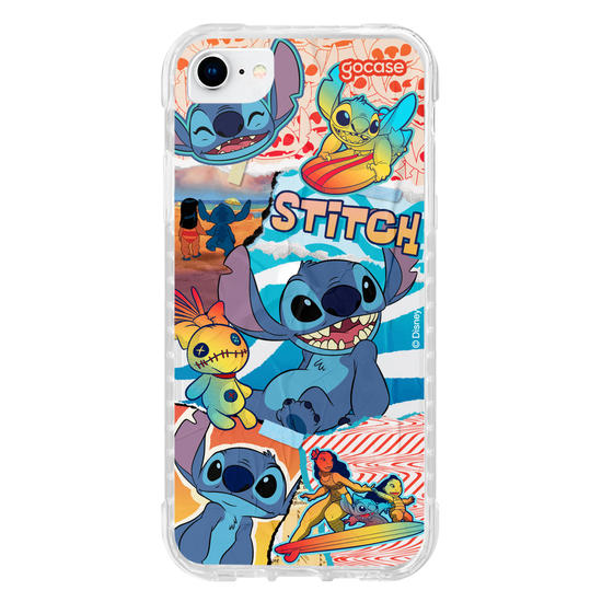 Capinha para celular Lilo & Stitch - Colagem do Stitch