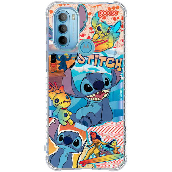 Capinha para celular Lilo & Stitch - Colagem do Stitch