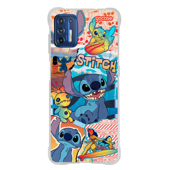 Capinha para celular Lilo & Stitch - Colagem do Stitch
