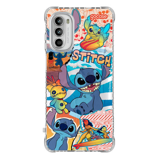 Capinha para celular Lilo & Stitch - Colagem do Stitch