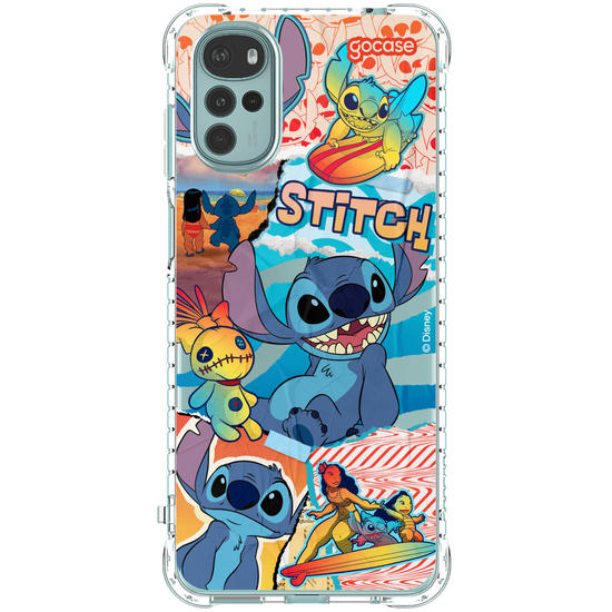 Capinha para celular Lilo & Stitch - Colagem do Stitch