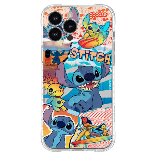 Capinha para celular Lilo & Stitch - Colagem do Stitch