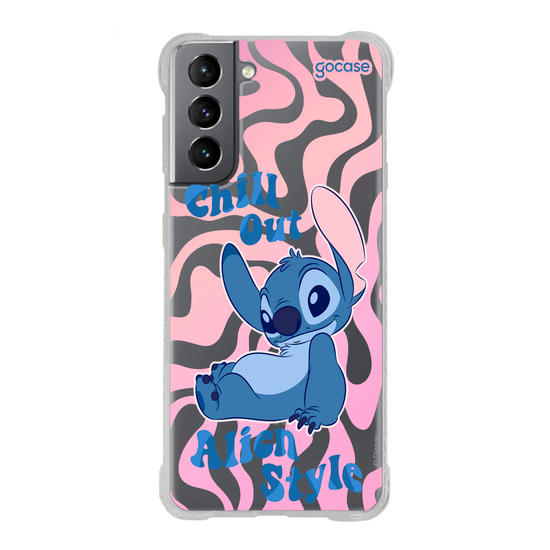 Capinha para celular Lilo & Stitch - Stitch Deitado com frase
