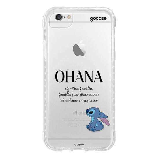 Capinha para celular Lilo & Stitch - Ohana Significa Família