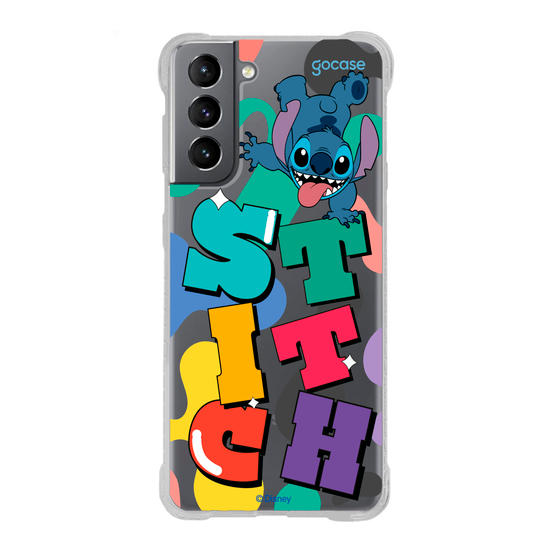 Capinha para celular  Stitch Cool Groovy Name