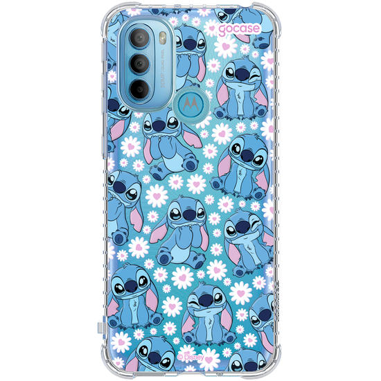 Capinha para celular  Stitch Flower Bloom