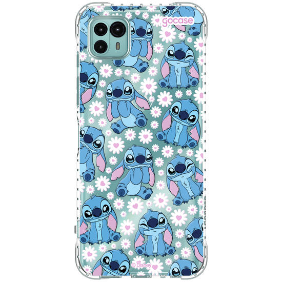 Capinha para celular  Stitch Flower Bloom