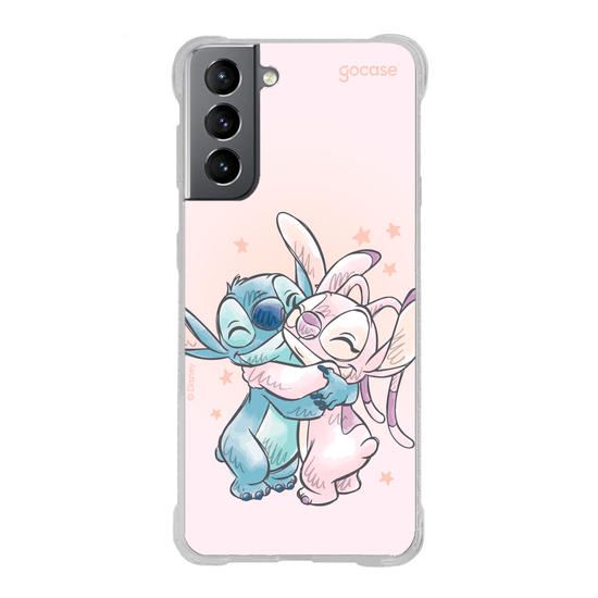 Capinha para celular  Stitch e Angel - Pastel Soft Capinha para celular  Stitch e Angel - Pastel Soft