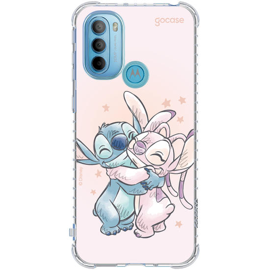 Capinha para celular  Stitch e Angel - Pastel Soft