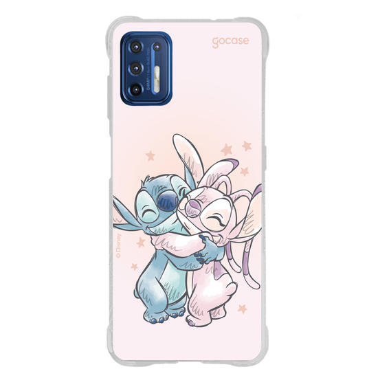 Capinha para celular  Stitch e Angel - Pastel Soft