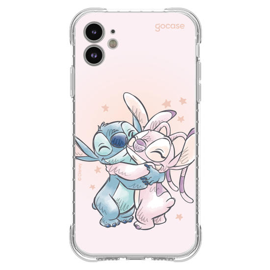 Capinha para celular  Stitch e Angel - Pastel Soft