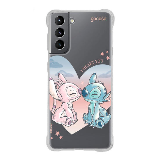 Capinha para celular  Lilo & Stitch - Watercolor Love