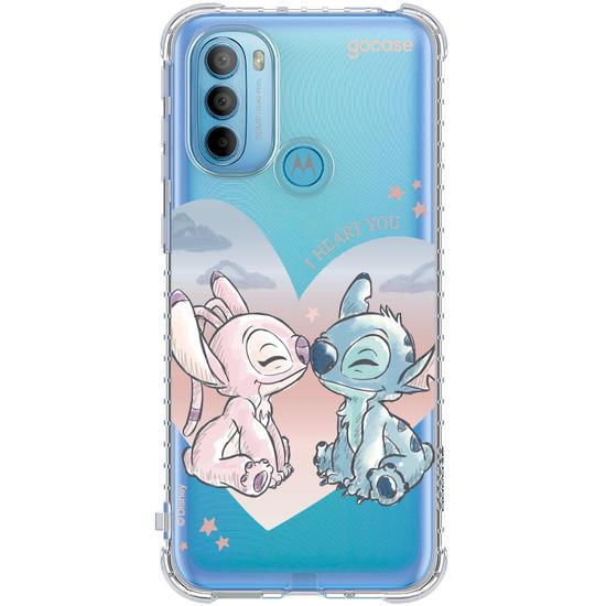 Capinha para celular  Lilo & Stitch - Watercolor Love
