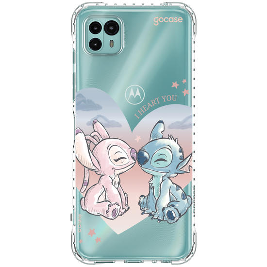 Capinha para celular  Lilo & Stitch - Watercolor Love