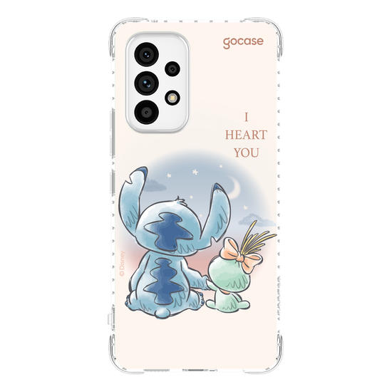 Capinha para celular  Lilo & Stitch - I Heart You