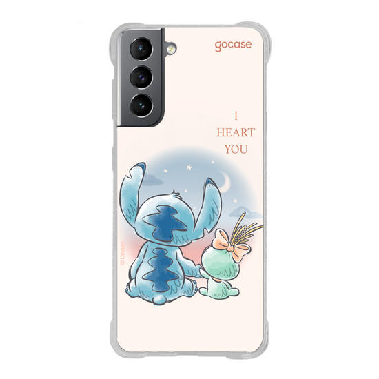 Capinha para celular  Lilo & Stitch - I Heart You