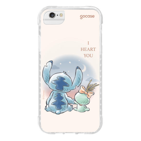 Capinha para celular  Lilo & Stitch - I Heart You