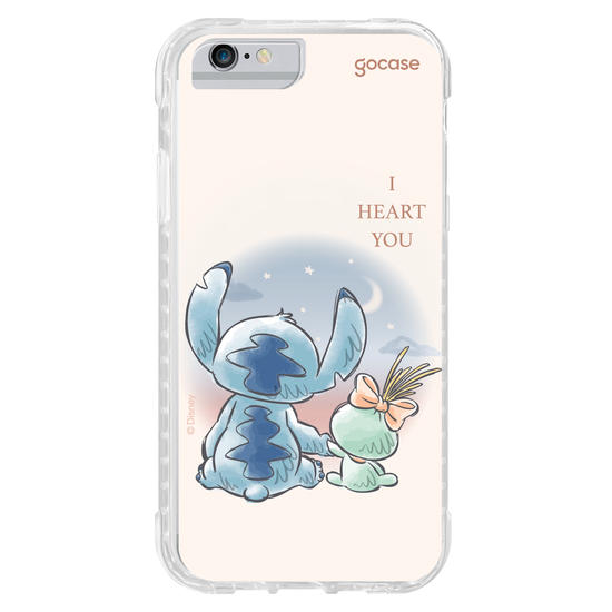 Capinha para celular  Lilo & Stitch - I Heart You