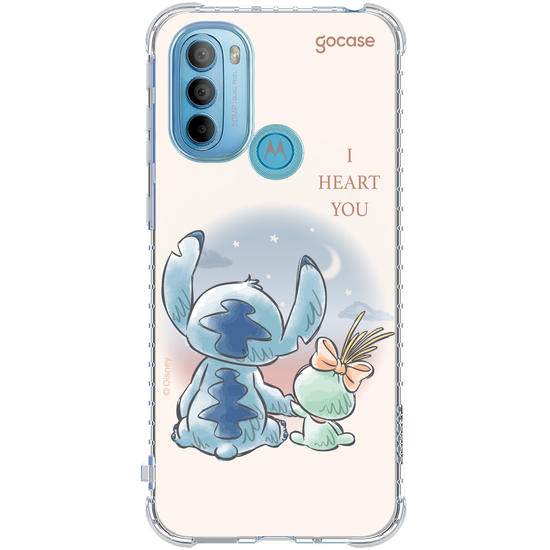 Capinha para celular  Lilo & Stitch - I Heart You
