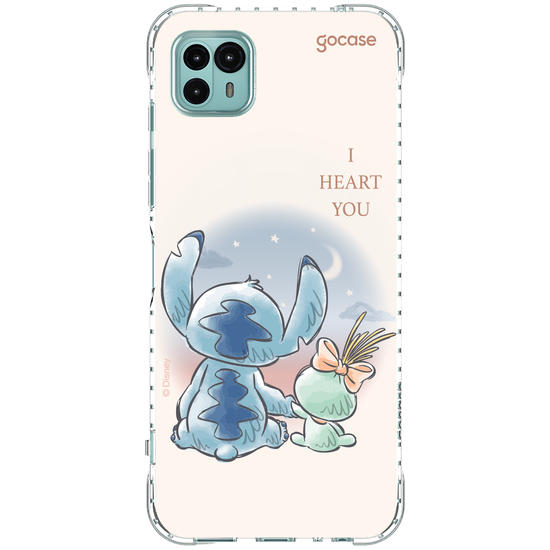 Capinha para celular  Lilo & Stitch - I Heart You