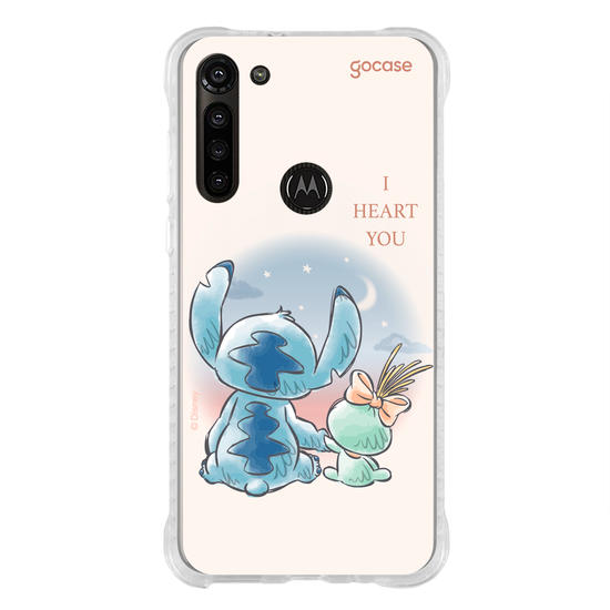 Capinha para celular  Lilo & Stitch - I Heart You