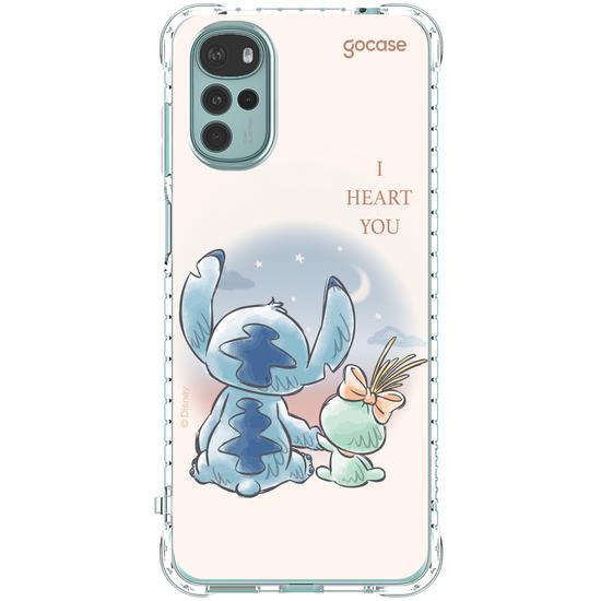 Capinha para celular  Lilo & Stitch - I Heart You