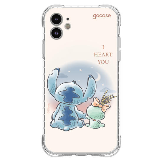 Capinha para celular  Lilo & Stitch - I Heart You